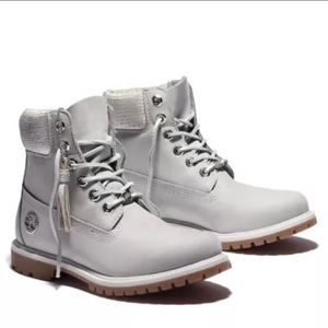 gray timberlands womens